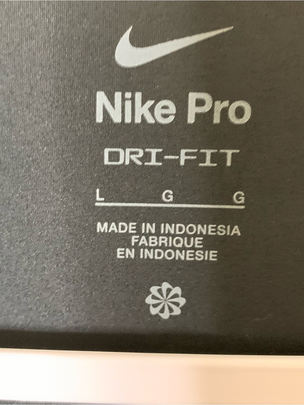 Nike pro womens cropped long sleeve Top L - Picture 6 of 8